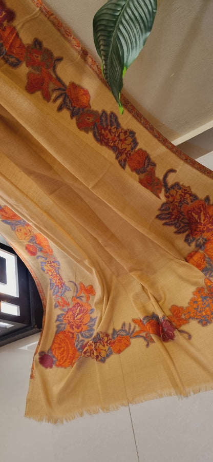 Woolen pashmina kaani shawl