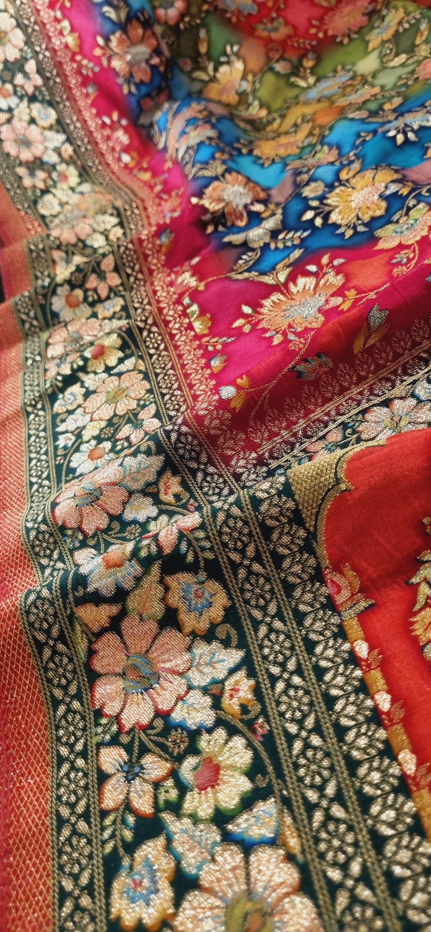 Meenakari patola silk dupatta
