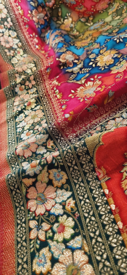 Meenakari patola silk dupatta