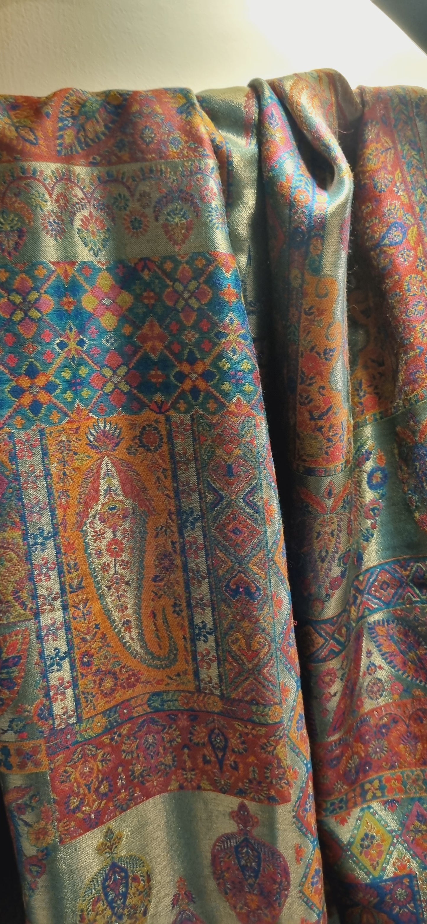 Mariana's moonlight silky pashmina in green