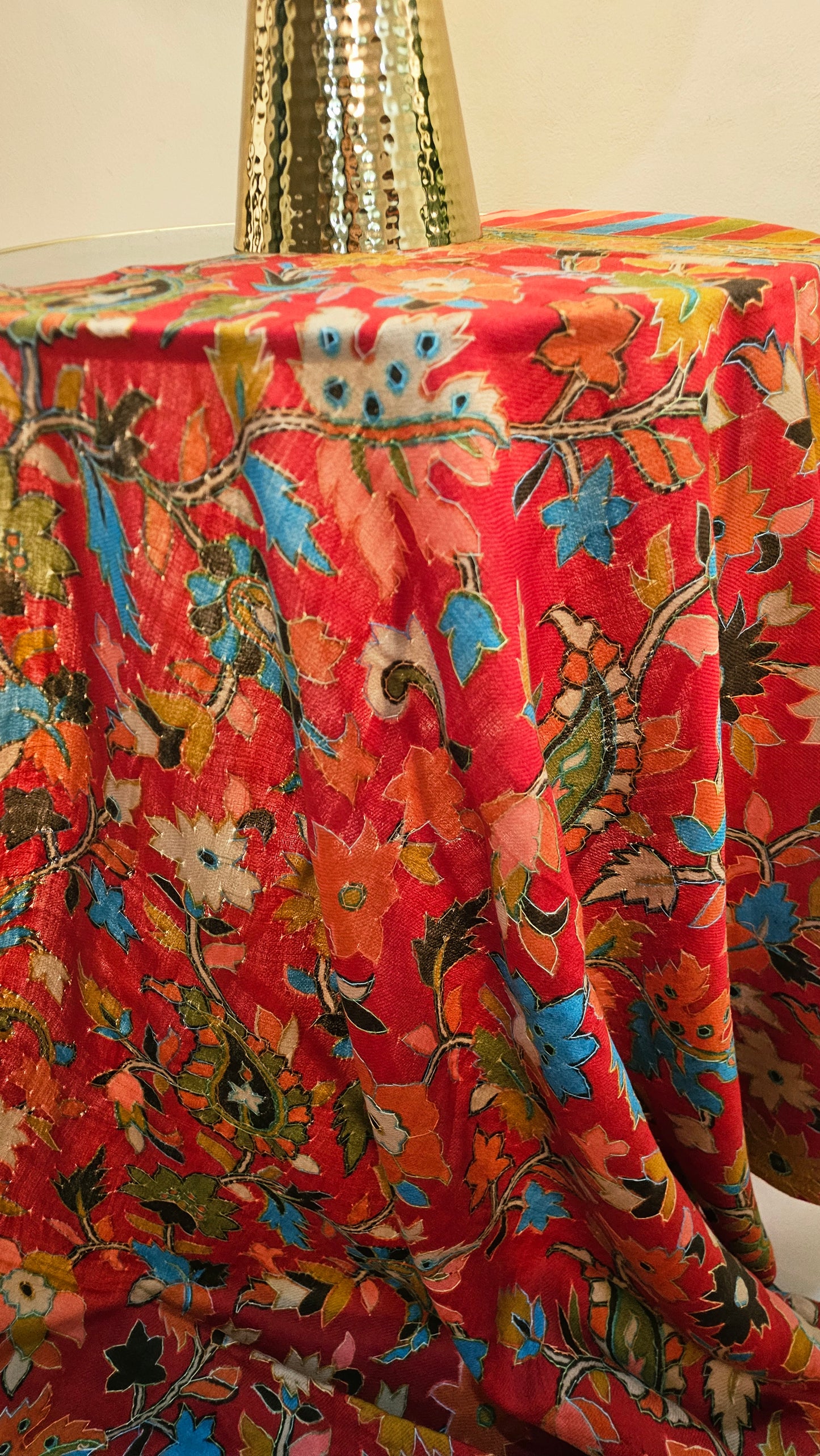 Kalamkar minishawl: Pashmina