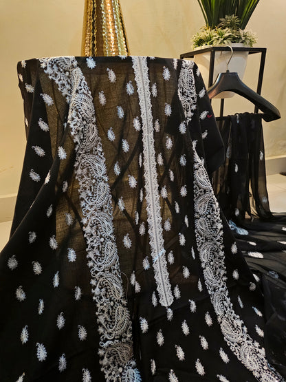 Lawn embroidered two piece