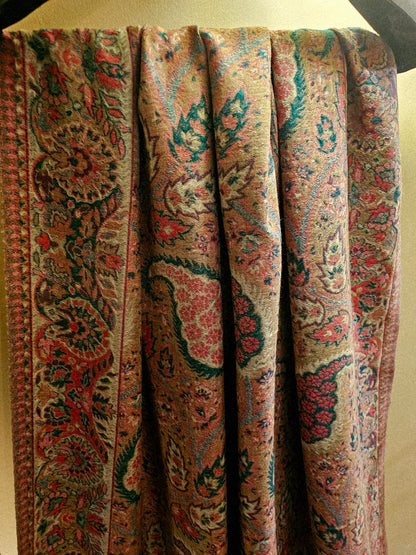 Reversible toosh kaani shawl
