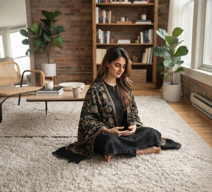 Embroidered suit: Pashmina