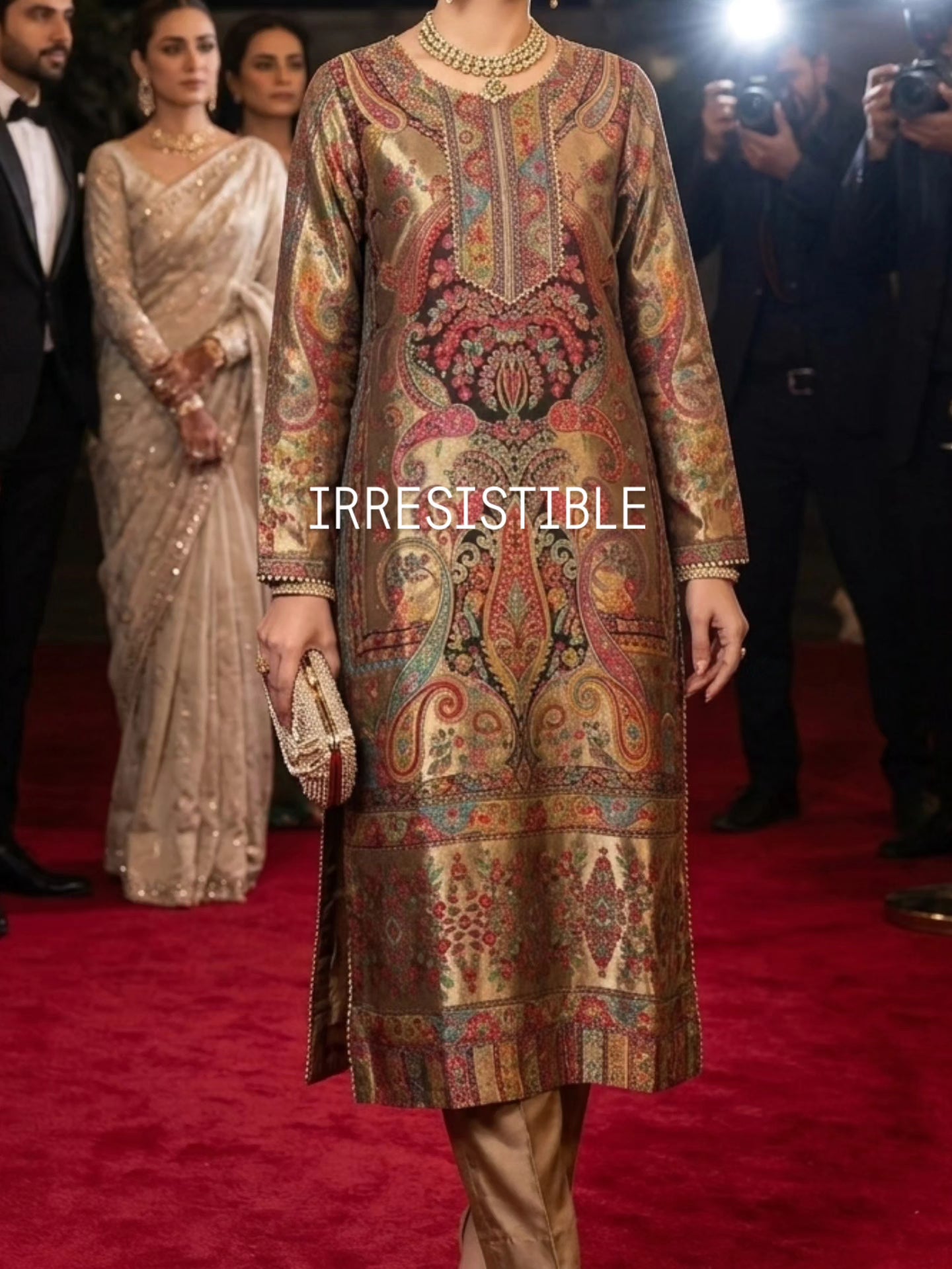 Moonlight kaani suit: Silk