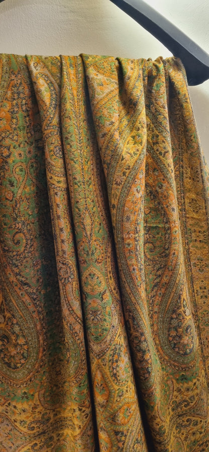 Reversible persian toosh kaani shawl