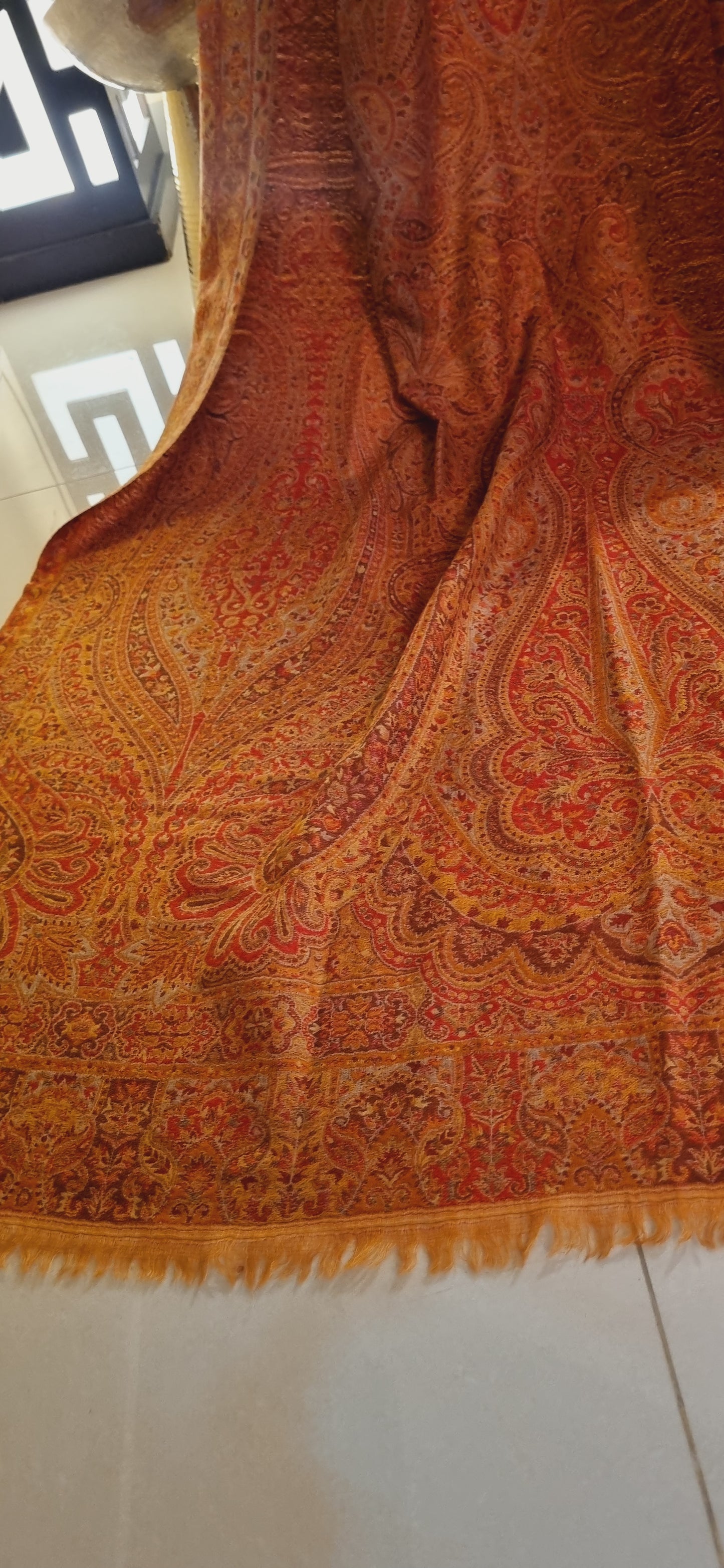 Reversible Persian kaani shawl