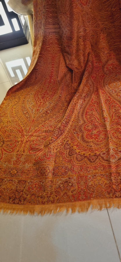 Reversible Persian kaani shawl