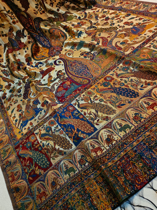 Moonlight silky kaani shawl/dupata