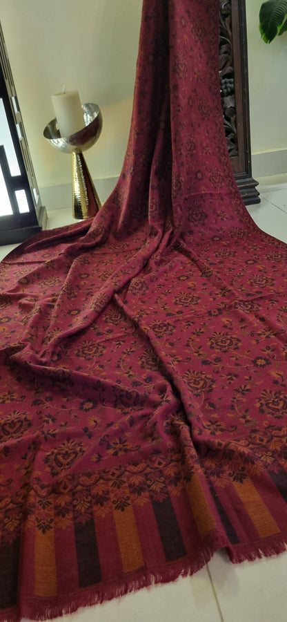 Woolen pashmina kaani shawl