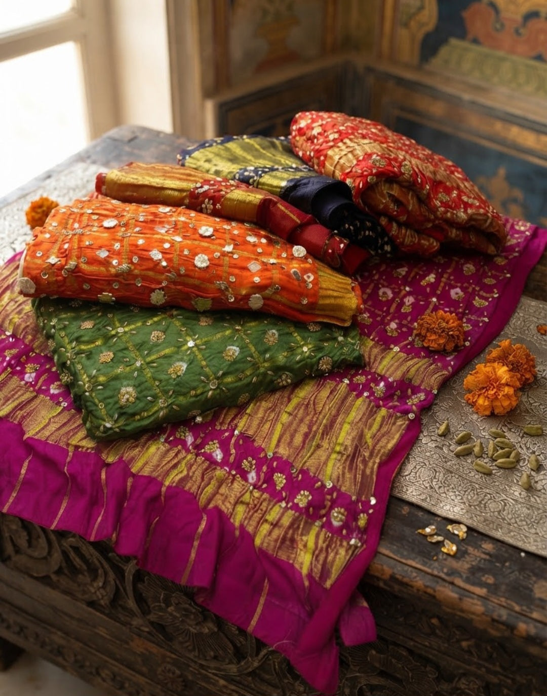 Gota chunri dupata: silk