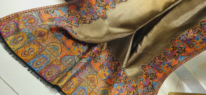Reversible Moonlight gandhara kaani pashmina shawls