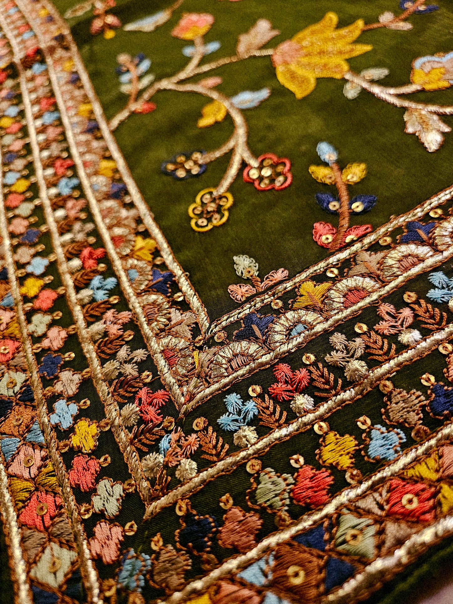 Georgete embroidered dupata