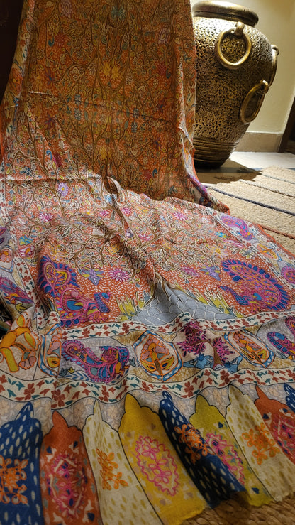 Kalamkari : Mini shawl