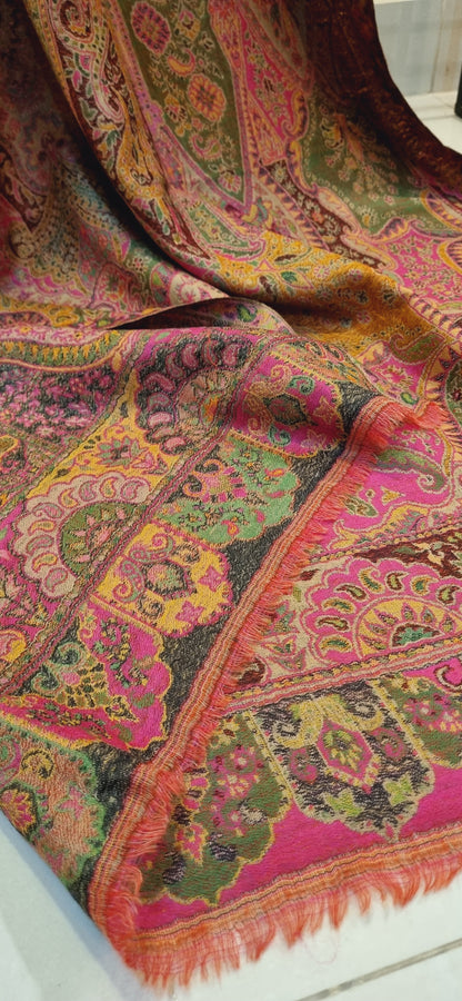 Persian kaan reversible pashmina shawl