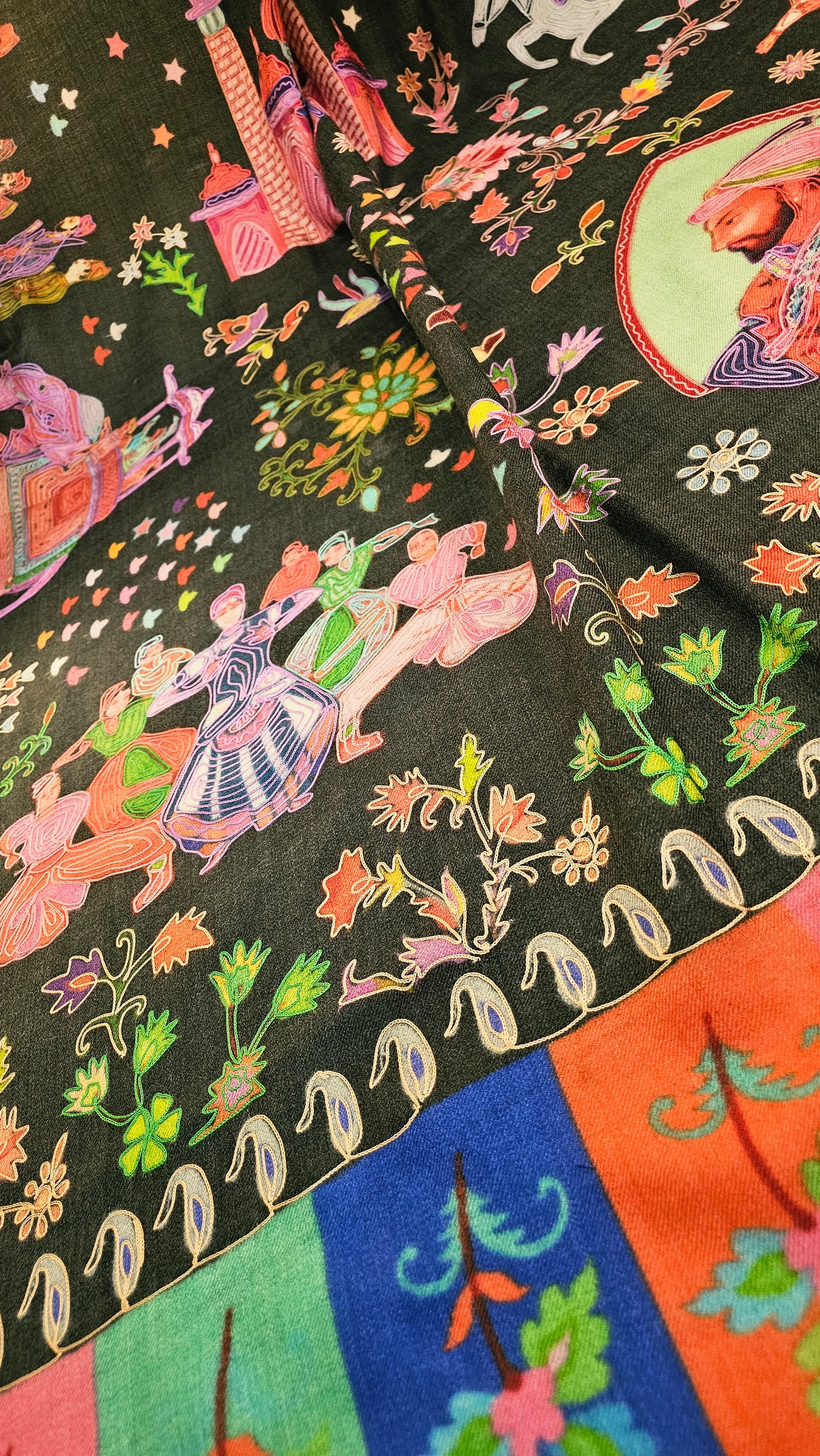 Reelkar embroidered:Pashmina