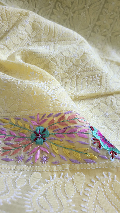 Chikankari  shirt : parsi gara