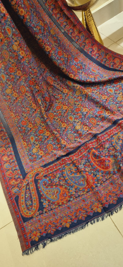 Woollen pashmina kaani shawl