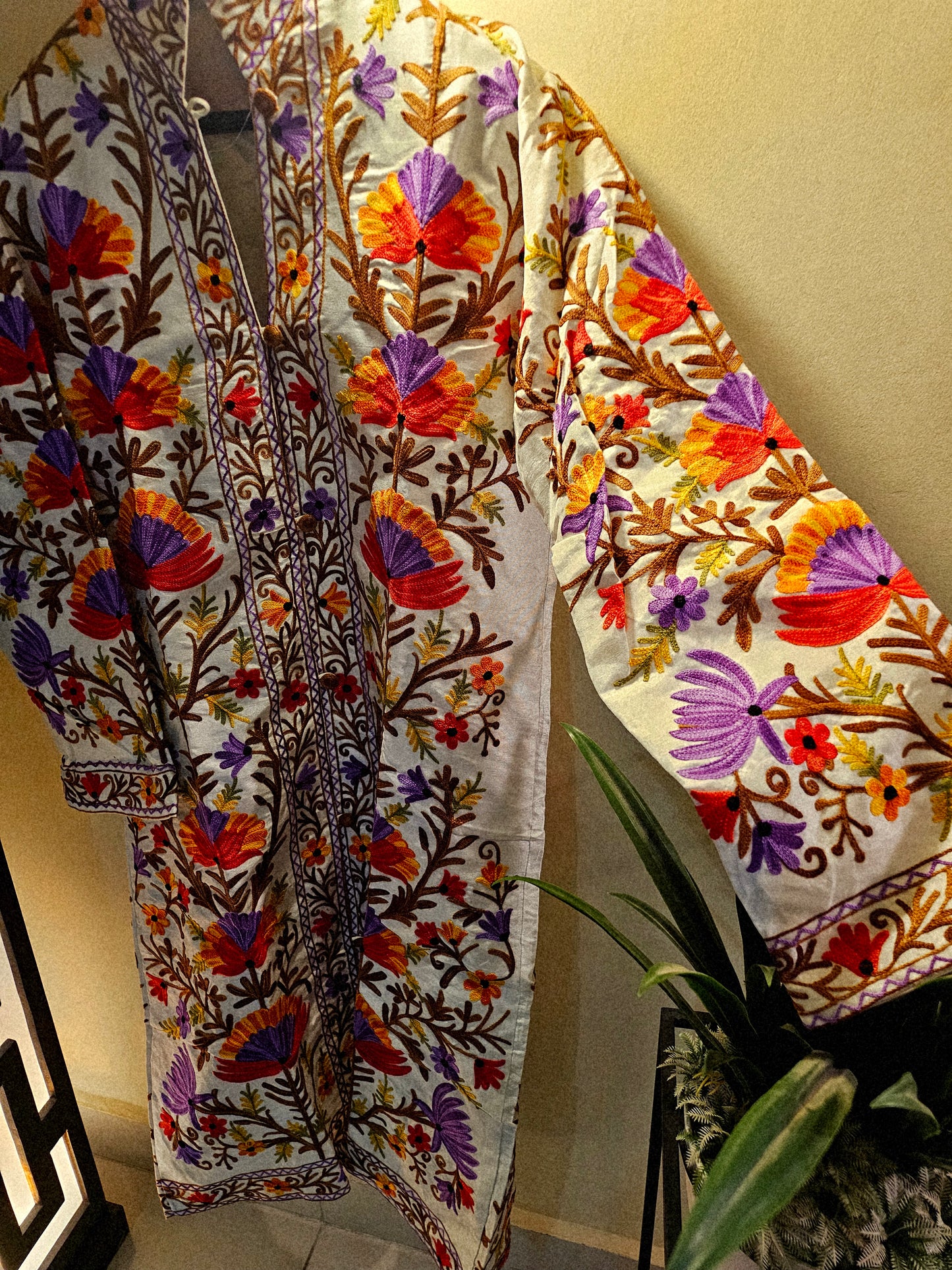 Silk Embroidered coat