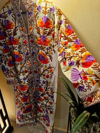Silk Embroidered coat