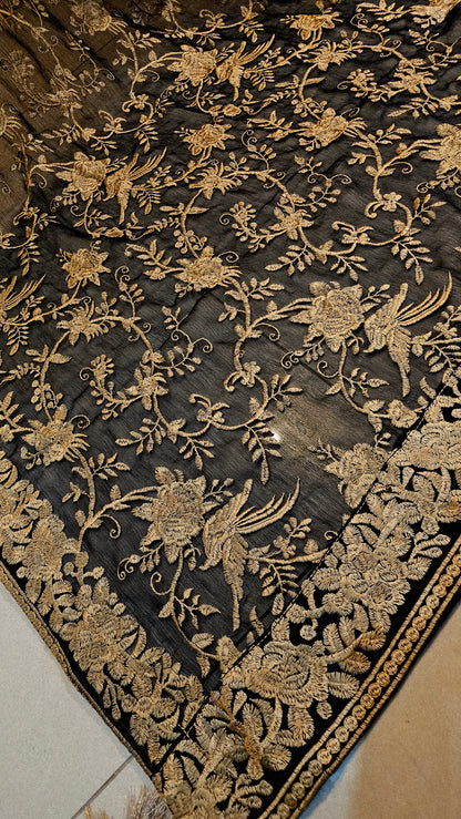 Georgete embroidered dupata