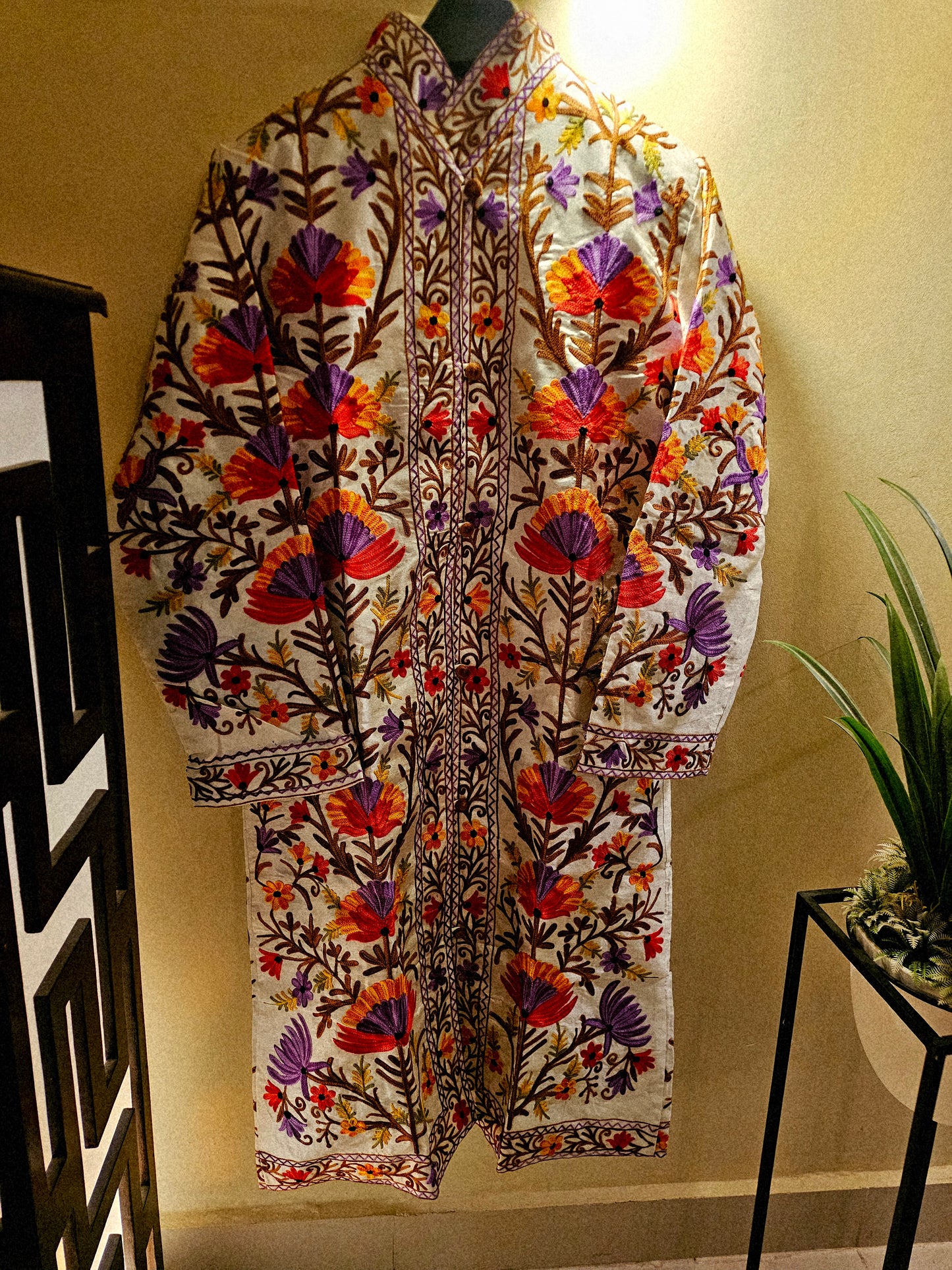 Silk Embroidered coat