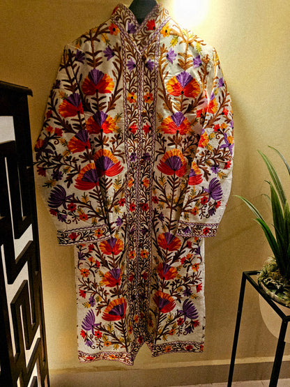 Silk Embroidered coat