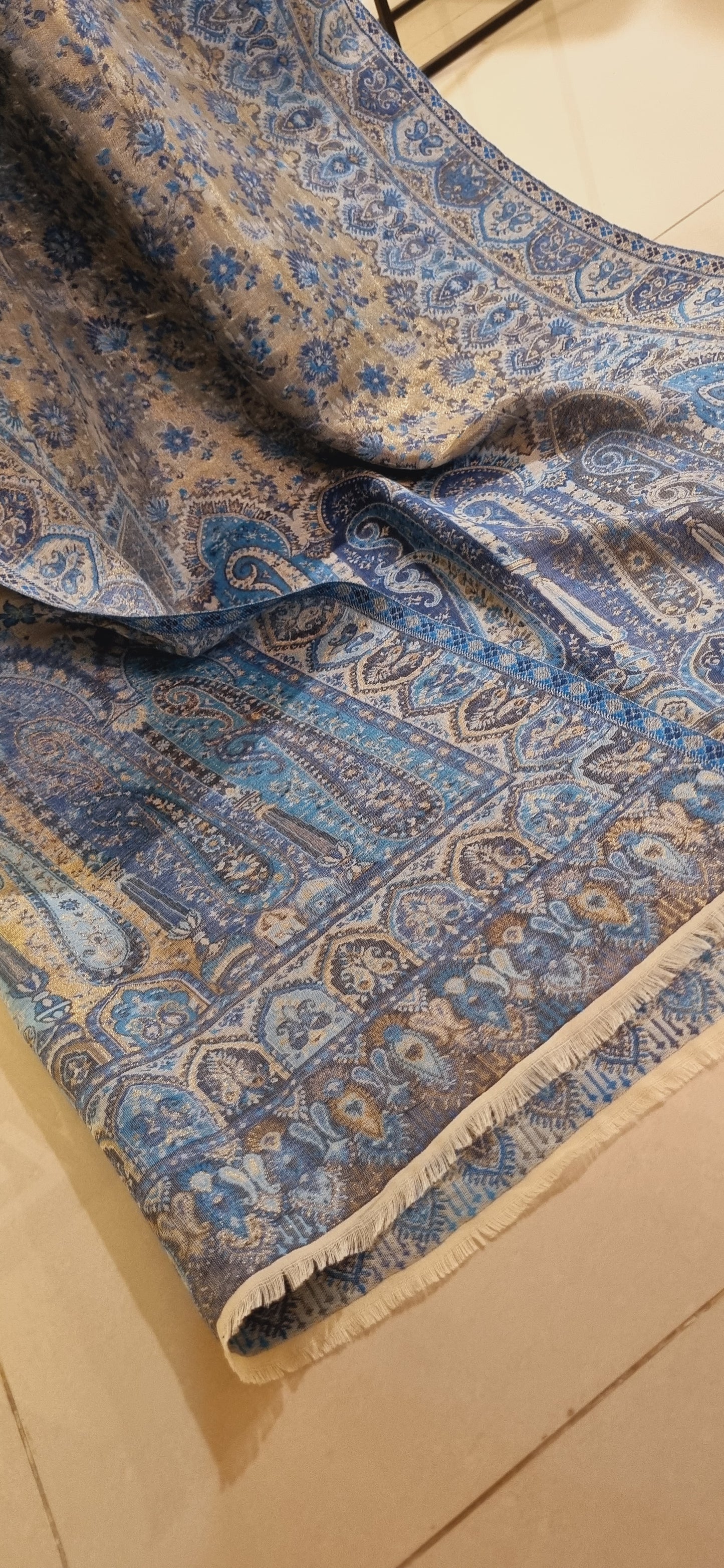 Gandhara reversible moonlight kaani shawl