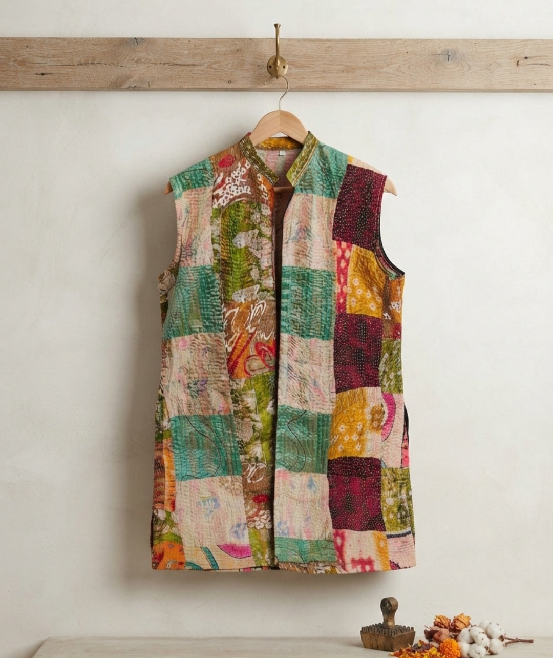 Kantha jacket: cotton