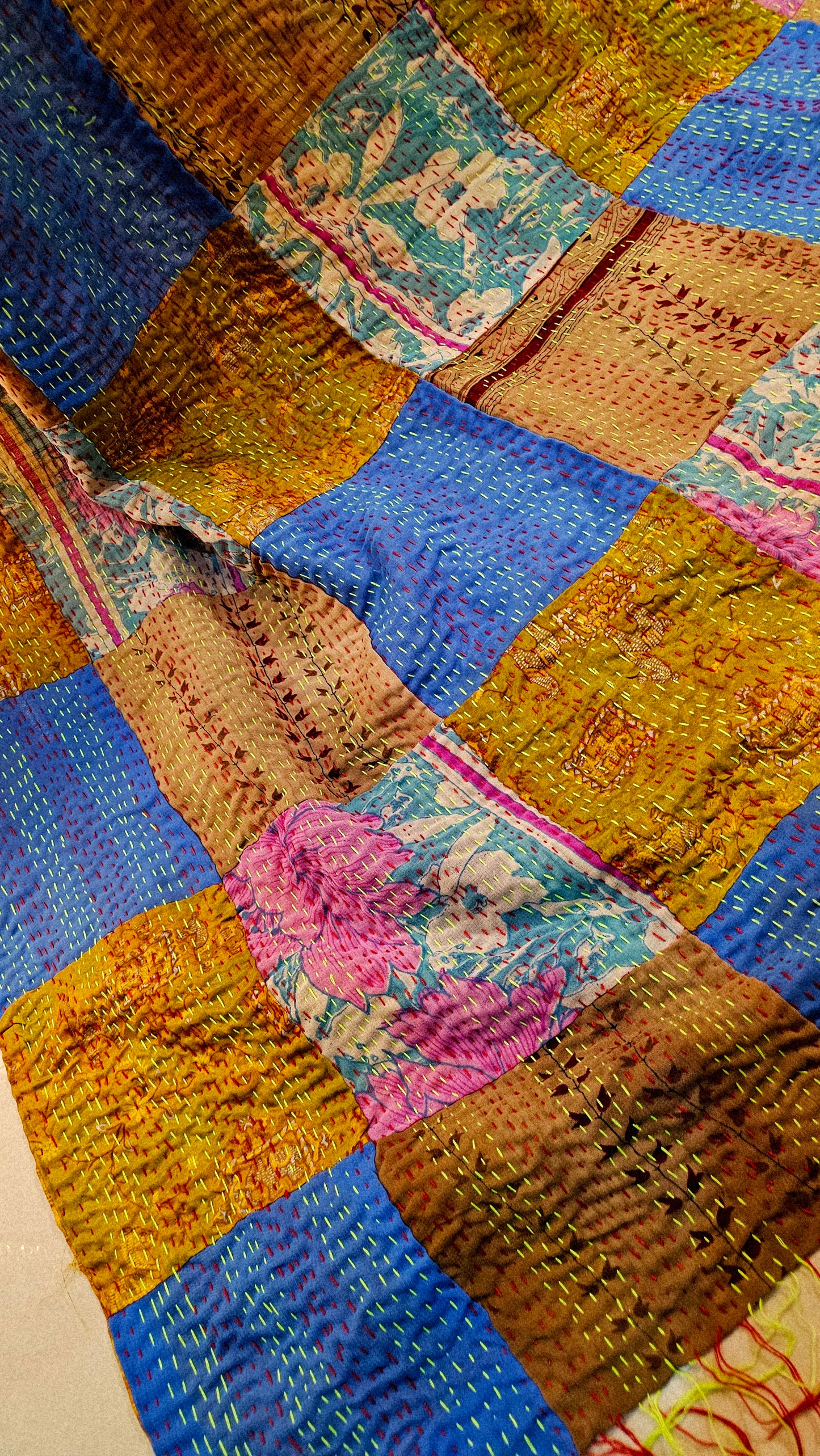 Rilli hand embroidered duapta