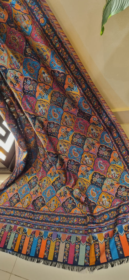 Tabrizi kaani pashmina shawl