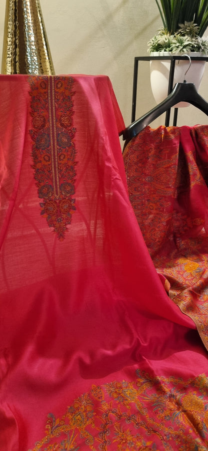 Silk kaani suit