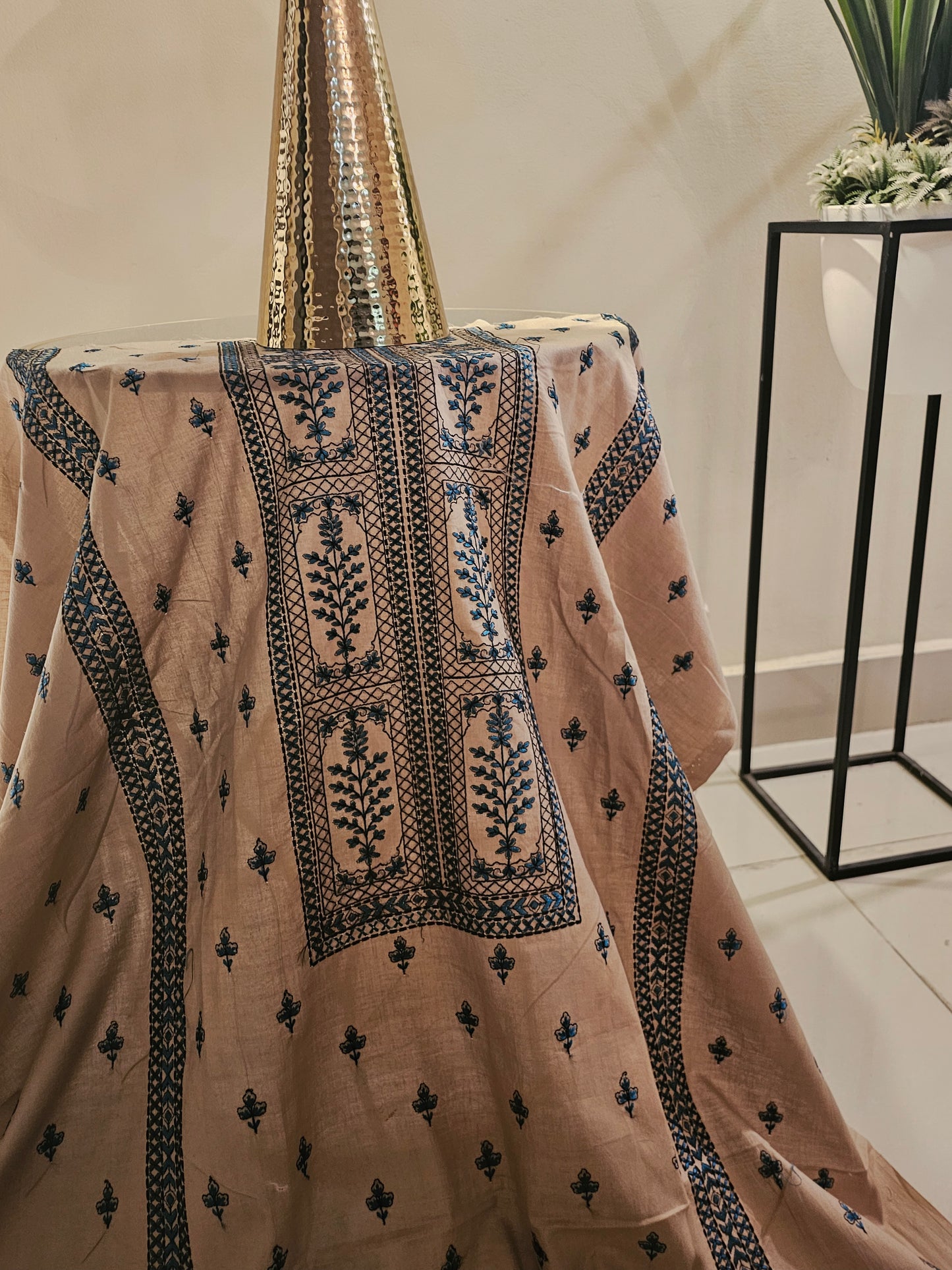 Lawn embroidered two piece