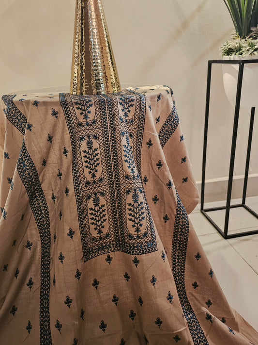 Lawn embroidered two piece