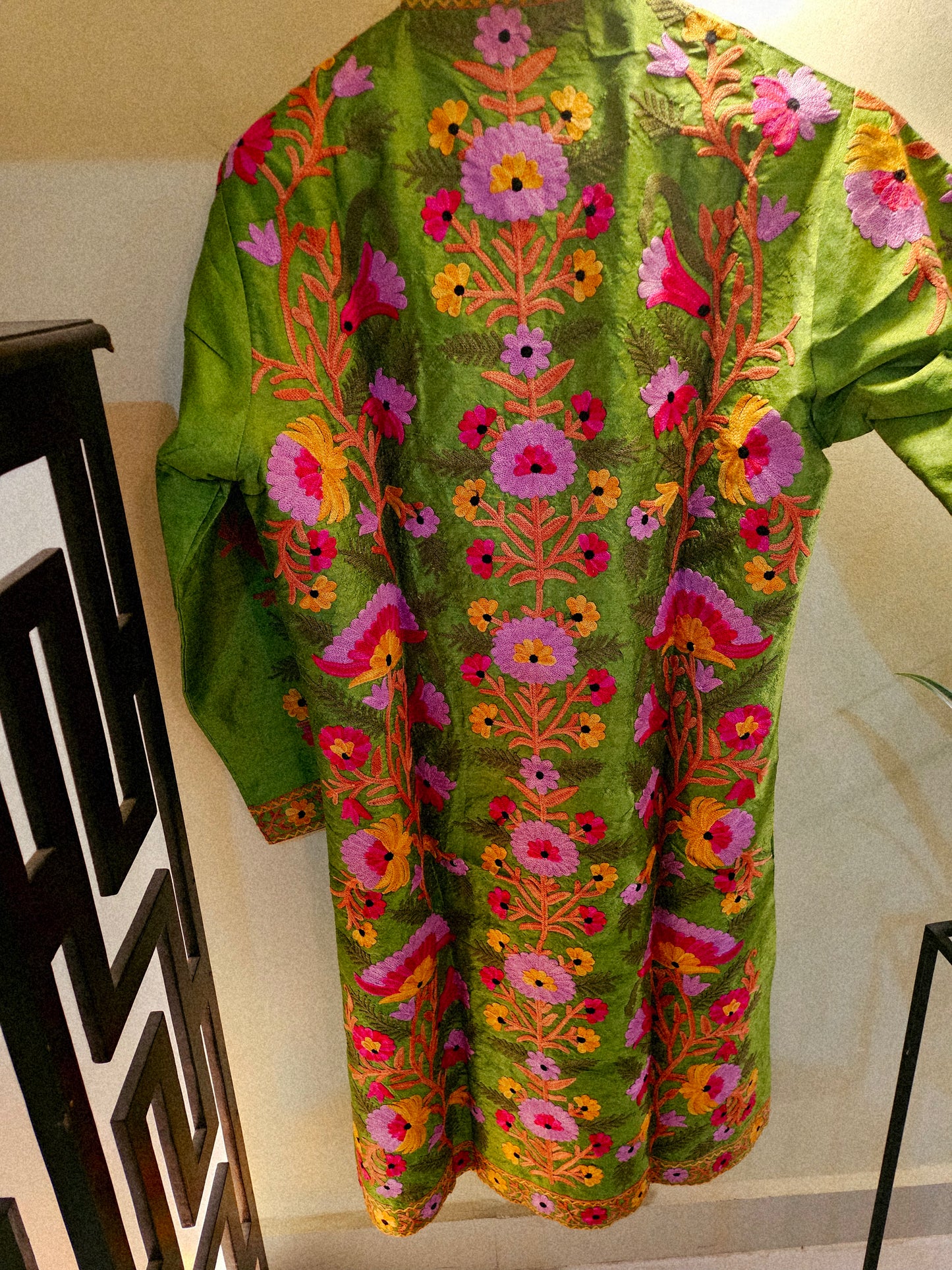 Silk Embroidered coat