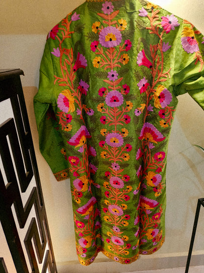 Silk Embroidered coat