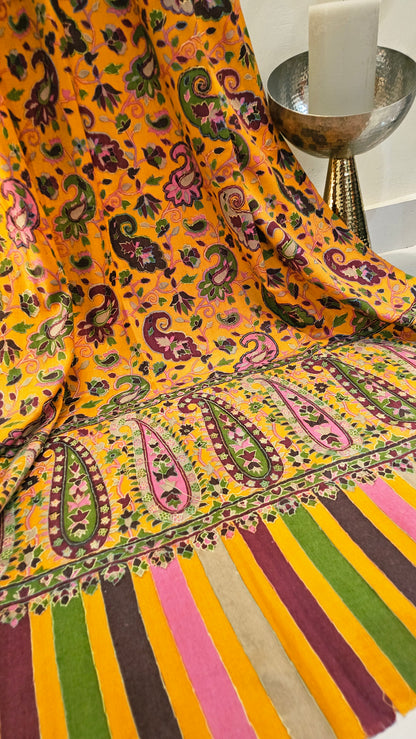 Kalamkar embroidered: Pashmina