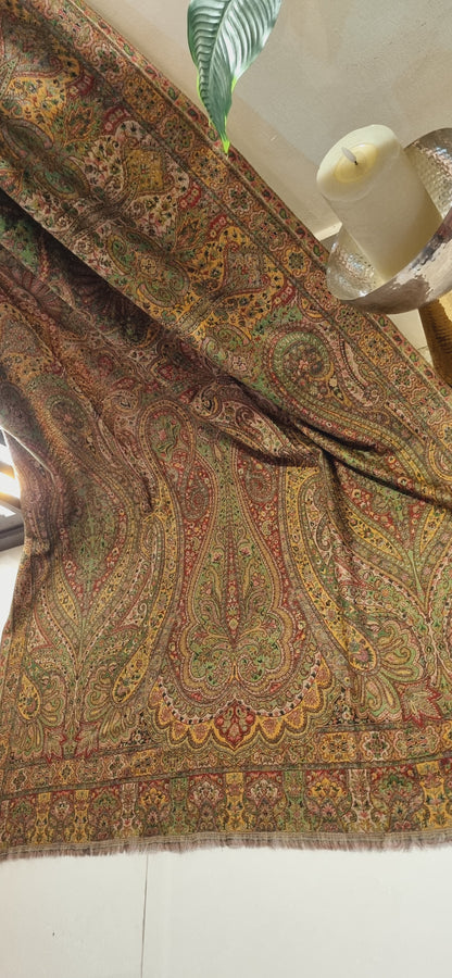 Persian reversible kaani pashmina shawl