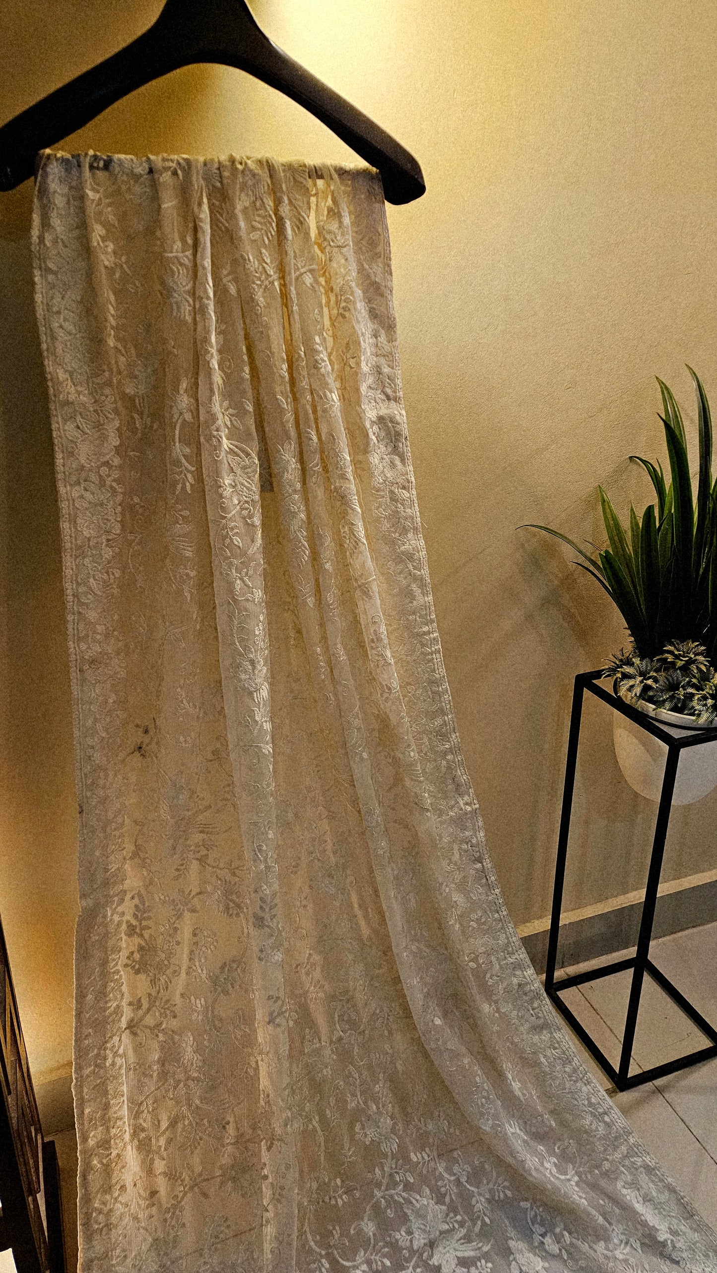 Georgete embroidered dupata
