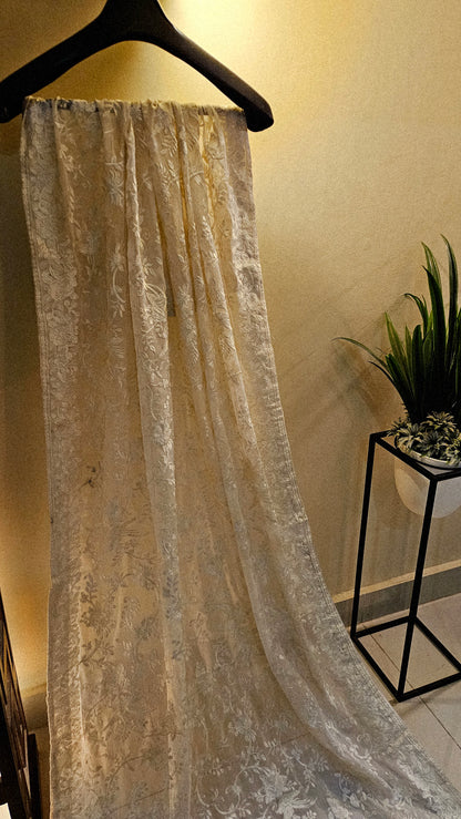 Georgete embroidered dupata