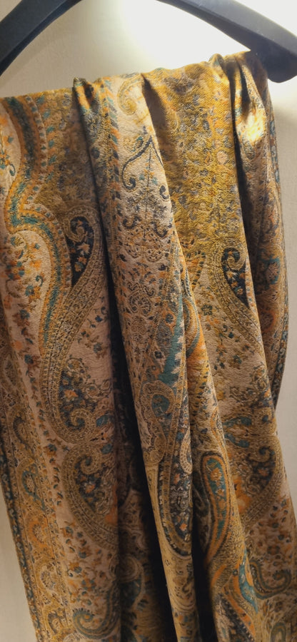 Reversible persian kaani shawl