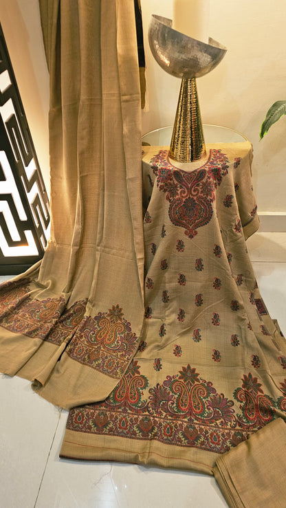 Kaani suit: Pashmina