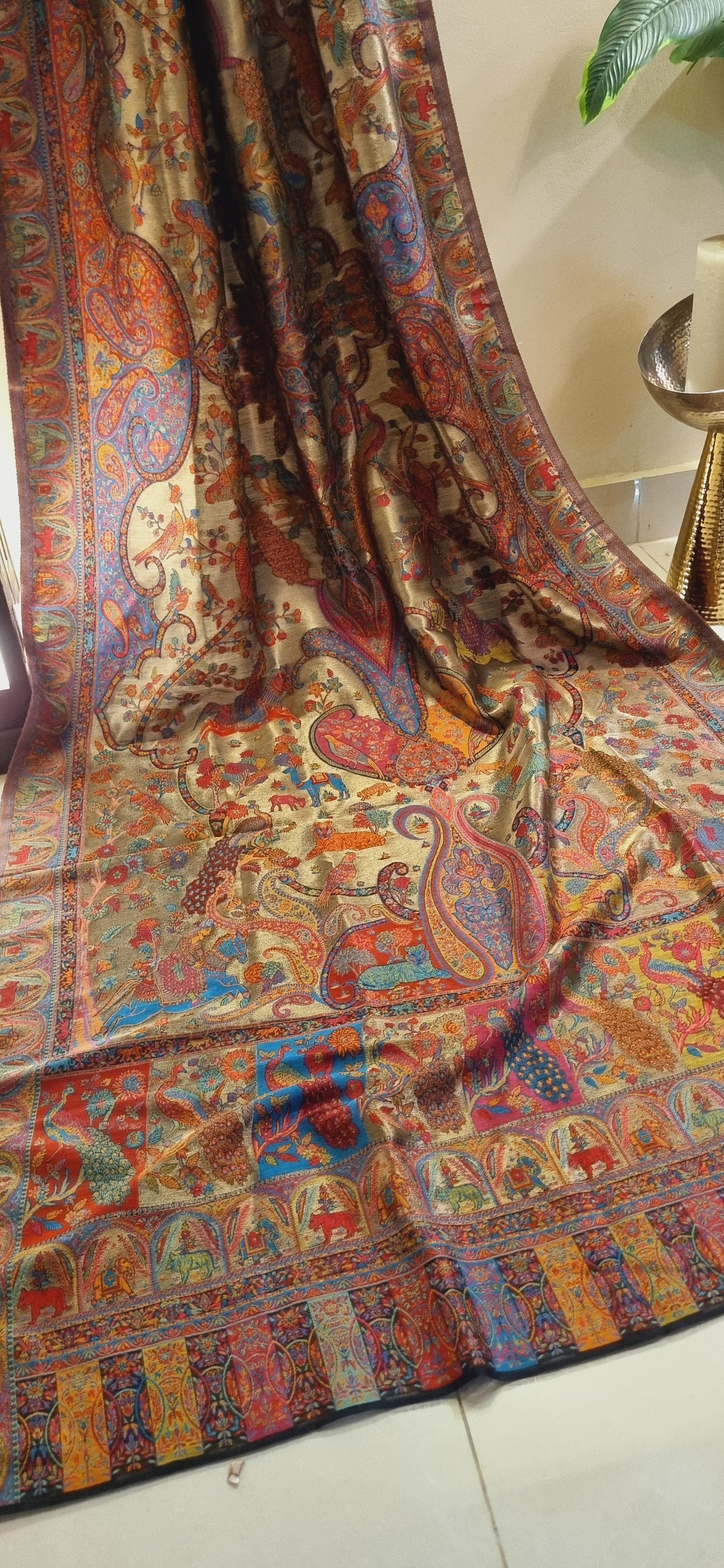 Silky moonlight pashmina kaani