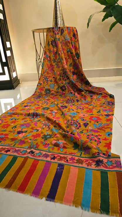 Kalamkar embroidered: Pashmina