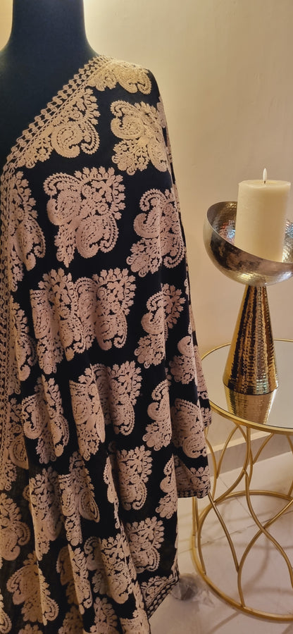 Pashmina embroidered Mini shawl