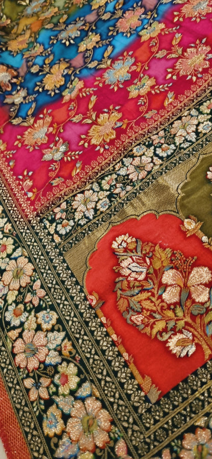Meenakari patola silk dupatta