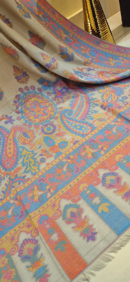 Woolen pashmina kaani shawl