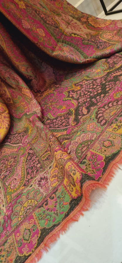 Persian kaan reversible pashmina shawl