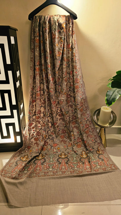 Papermachi embroidered shawl: toosh