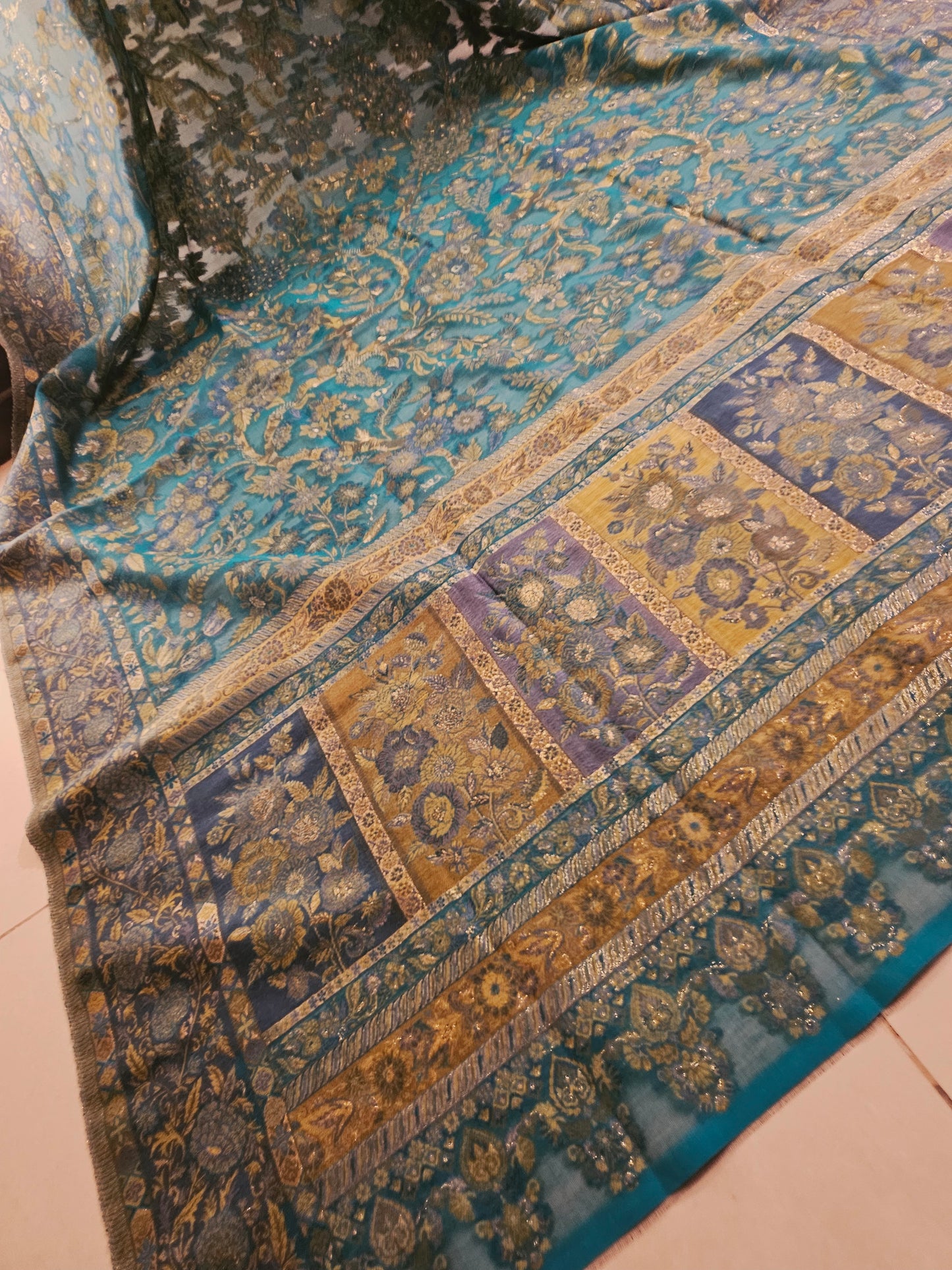 Silk kaani shawl